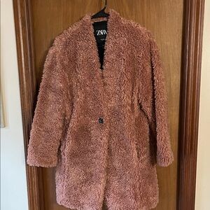Zara Women's Teddy Jacket size small